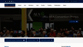 What Aea.net website looked like in 2022 (1 year ago)