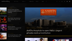 What Amritaworld.org website looked like in 2022 (1 year ago)
