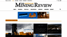 What Australianminingreview.com.au website looked like in 2022 (1 year ago)