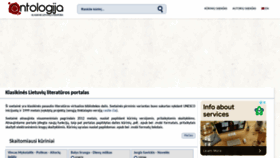 What Antologija.lt website looked like in 2022 (1 year ago)