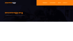 What Answeregy.com website looked like in 2022 (1 year ago)