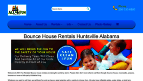 What All4funrentals.com website looked like in 2022 (1 year ago)