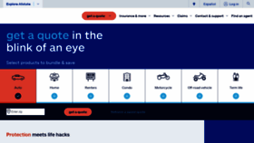 What Allstate.com website looked like in 2022 (1 year ago)