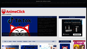 What Animeclick.it website looked like in 2022 (1 year ago)