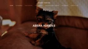 What Abbrayorkies.com website looked like in 2022 (1 year ago)