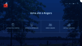 What Angers.fr website looked like in 2022 (1 year ago)