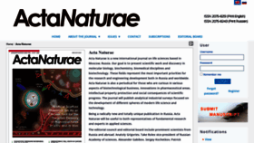 What Actanaturae.ru website looked like in 2022 (4 years ago)