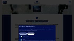 What Antidiscriminations.fr website looked like in 2022 (1 year ago)