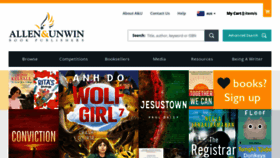 What Allenandunwin.com website looked like in 2022 (3 years ago)