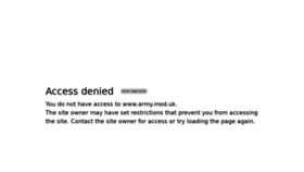 What Army.mod.uk website looked like in 2022 (2 years ago)