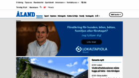 What Alandstidningen.ax website looked like in 2022 (1 year ago)