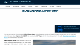 What Airportmalpensa.com website looked like in 2022 (1 year ago)