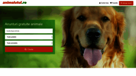 What Animalutul.ro website looked like in 2022 (1 year ago)