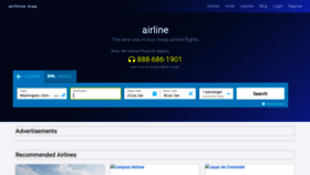 What Airlinesmap.com website looked like in 2022 (1 year ago)