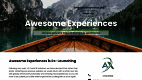 What Awesomeexperiences.com website looked like in 2022 (1 year ago)