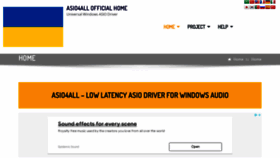 What Asio4all.org website looked like in 2022 (1 year ago)
