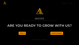 What Adetive.com website looked like in 2022 (1 year ago)