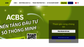 What Acbs.com.vn website looked like in 2022 (1 year ago)