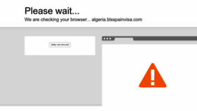 What Algeria.blsspainvisa.com website looked like in 2022 (1 year ago)