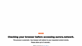 What Aurora.network website looked like in 2022 (1 year ago)