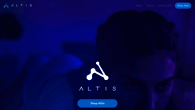 What Altis.ai website looked like in 2022 (1 year ago)