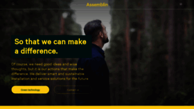 What Assemblin.com website looked like in 2022 (1 year ago)