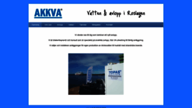 What Akkva.se website looked like in 2022 (1 year ago)