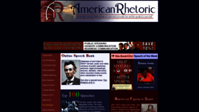 What Americanrhetoric.com website looked like in 2022 (1 year ago)