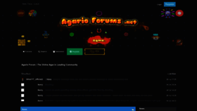 What Agarioforums.net website looked like in 2022 (1 year ago)