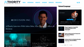 What Aithority.com website looked like in 2022 (1 year ago)