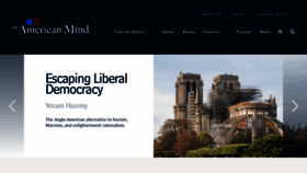 What Americanmind.org website looked like in 2022 (1 year ago)