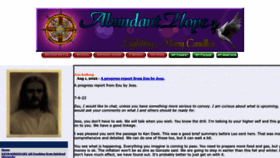 What Abundanthope.net website looked like in 2022 (1 year ago)