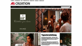 What As-creation.de website looked like in 2022 (1 year ago)