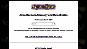 What Astrostar.com website looked like in 2022 (1 year ago)