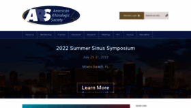 What American-rhinologic.org website looked like in 2022 (1 year ago)