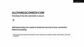 What Allthingscomedy.com website looked like in 2022 (1 year ago)