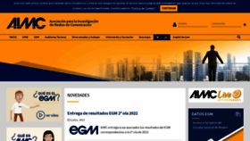 What Aimc.es website looked like in 2022 (1 year ago)