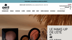 What Avril-beaute.fr website looked like in 2022 (1 year ago)