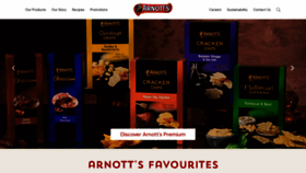 What Arnotts.com.au website looked like in 2022 (1 year ago)