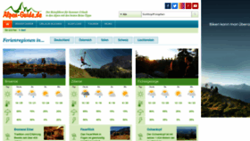 What Alpen-guide.de website looked like in 2022 (1 year ago)