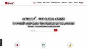 What Altronix.com website looked like in 2022 (1 year ago)