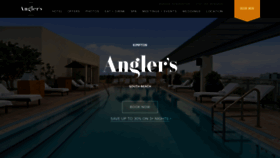 What Anglershotelmiami.com website looked like in 2022 (1 year ago)