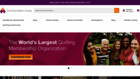 What Americanquilter.com website looked like in 2022 (1 year ago)