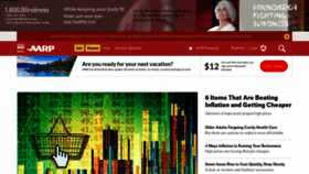 What Aarp.com website looked like in 2022 (1 year ago)