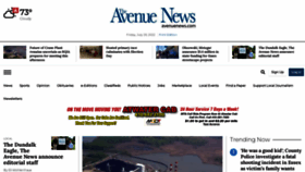 What Avenuenews.com website looked like in 2022 (1 year ago)