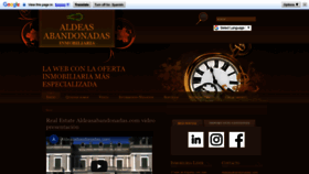 What Aldeasabandonadas.com website looked like in 2022 (1 year ago)