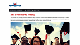 What Afsascholarship.org website looked like in 2022 (1 year ago)