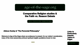 What Age-of-the-sage.org website looked like in 2022 (2 years ago)