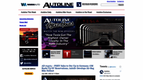 What Autoline.tv website looked like in 2022 (1 year ago)