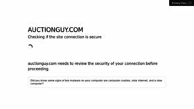 What Auctionguy.com website looked like in 2022 (1 year ago)